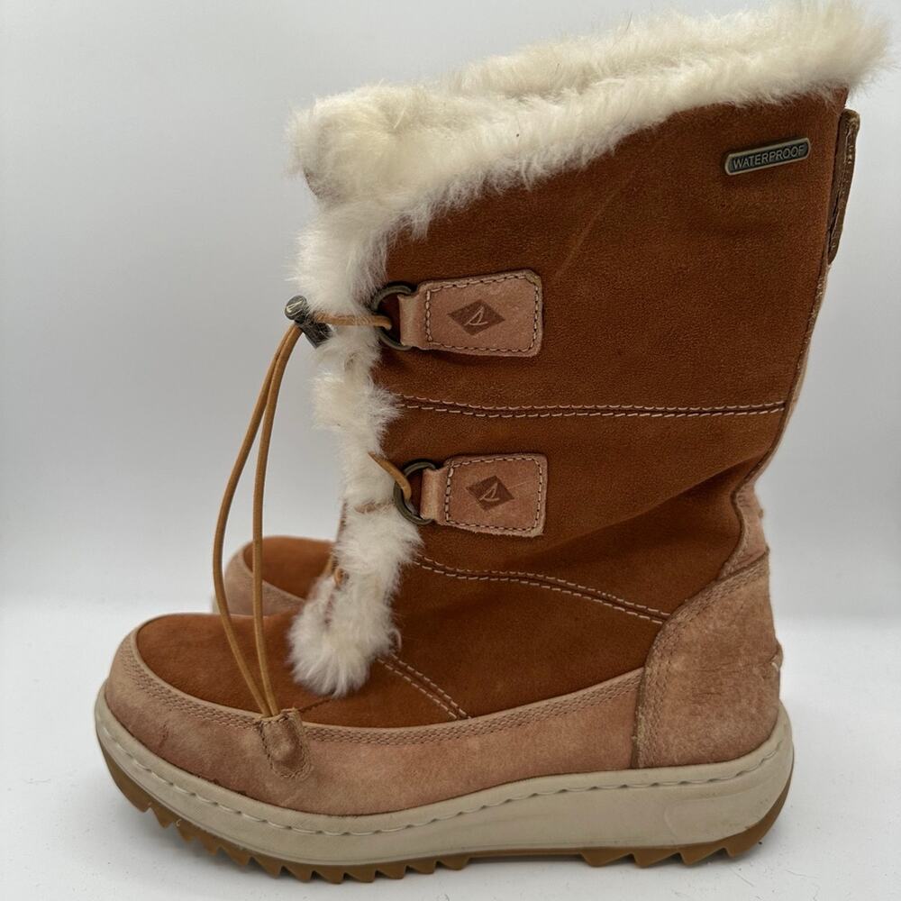 Sperry women’s winter boots with faux fur